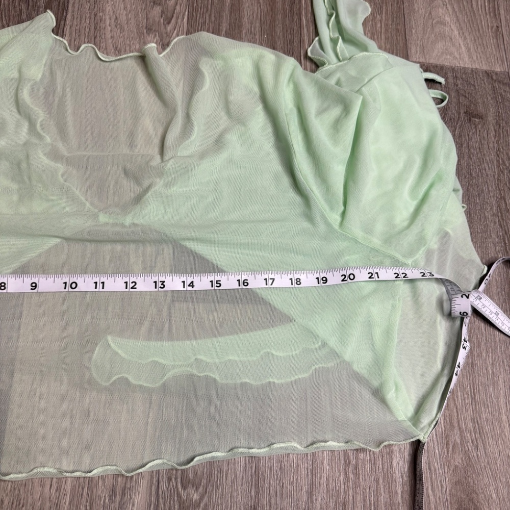 SHEIN semi-transparent blouse with ties size 4xl - Picture 7 of 8